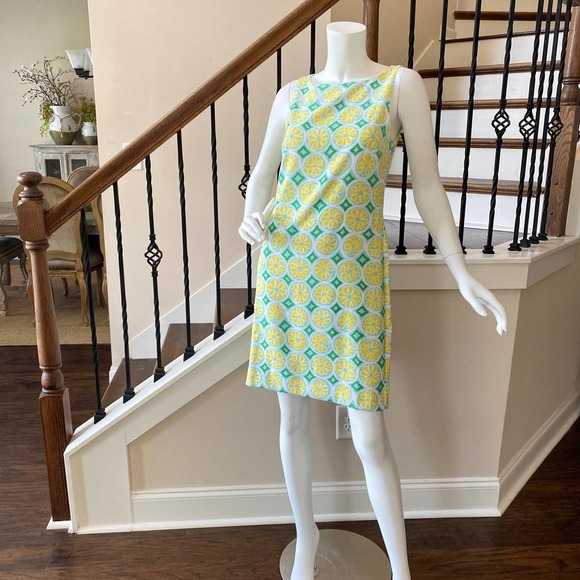 NWT Sail to Sable Lemon Mini Shift Dress, X Small, DD0480 - Picture 2 of 14